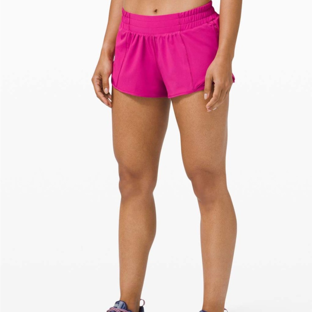 Lululemon Hotty Hot Shorts Ripened Rasberry Size 2 2.5”